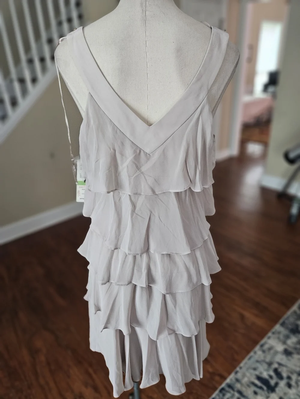 NWT! S. L. Fashions Beaded Ruffle Dress Size 8 - Picture 4 of 6